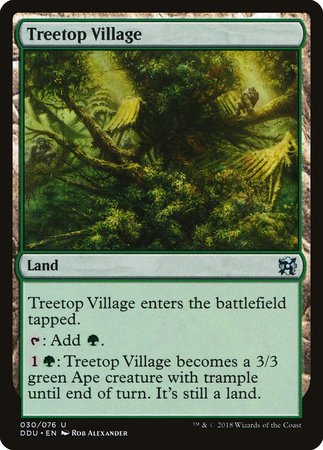 Treetop Village [Duel Decks: Elves vs. Inventors] | Fandemonia Ltd