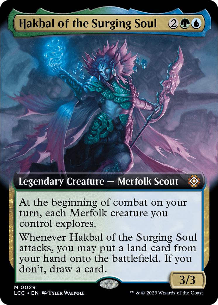 Hakbal of the Surging Soul (Extended Art) [The Lost Caverns of Ixalan Commander] | Fandemonia Ltd