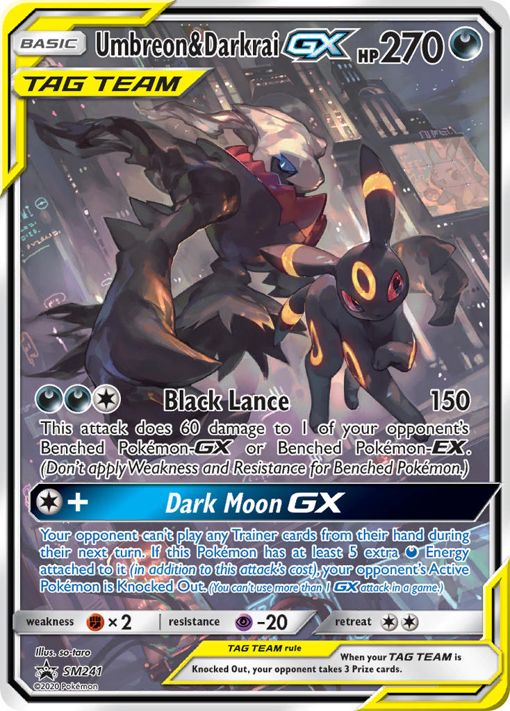 Umbreon & Darkrai GX (SM241) [Sun & Moon: Black Star Promos] | Fandemonia Ltd