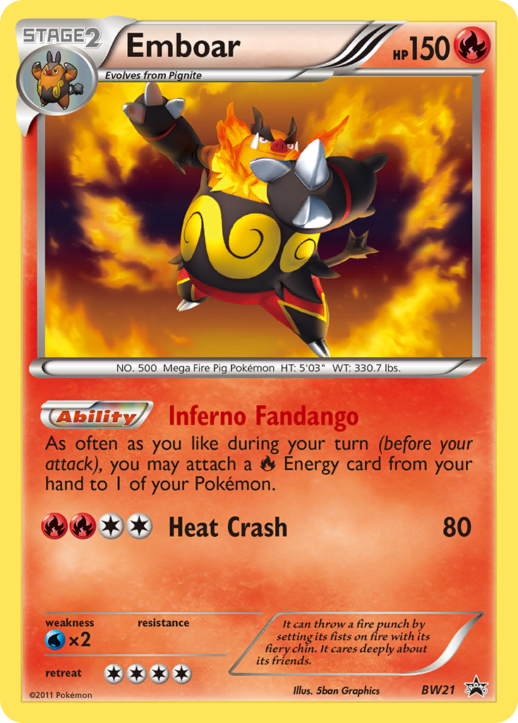 Emboar (BW21) [Black & White: Black Star Promos] | Fandemonia Ltd