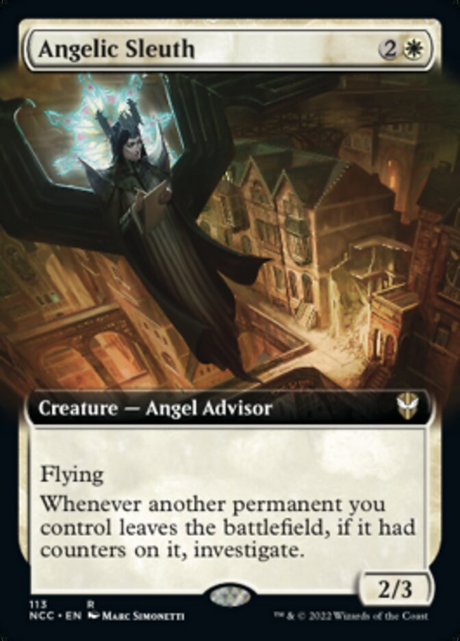 Angelic Sleuth (Extended Art) [Streets of New Capenna Commander] | Fandemonia Ltd