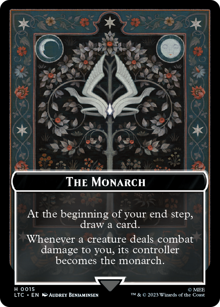 The Monarch // Treasure Double-Sided Token [The Lord of the Rings: Tales of Middle-Earth Commander Tokens] | Fandemonia Ltd