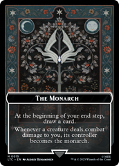 The Monarch // Treasure Double-Sided Token [The Lord of the Rings: Tales of Middle-Earth Commander Tokens] | Fandemonia Ltd