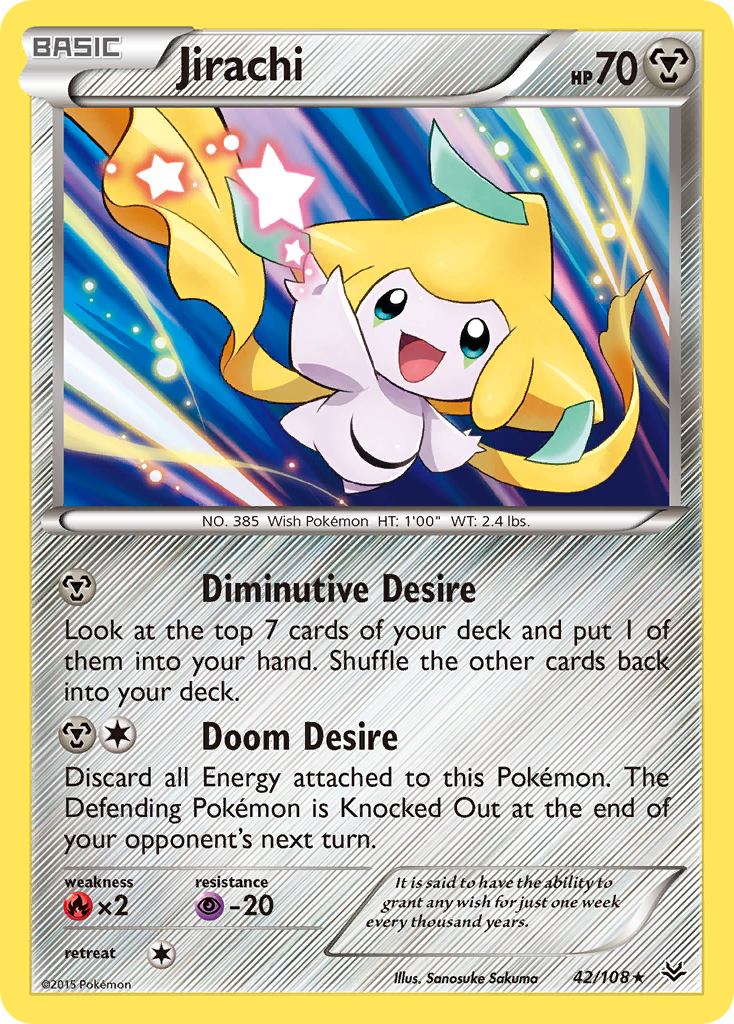 Jirachi (42/108) [XY: Roaring Skies] | Fandemonia Ltd