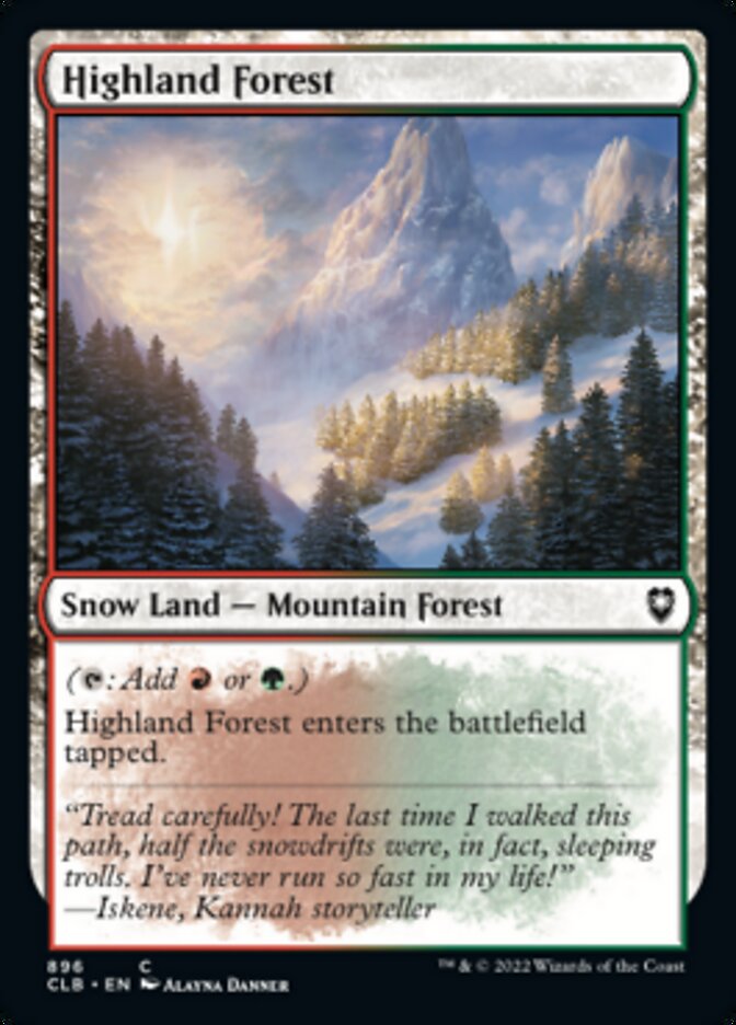 Highland Forest [Commander Legends: Battle for Baldur's Gate] | Fandemonia Ltd