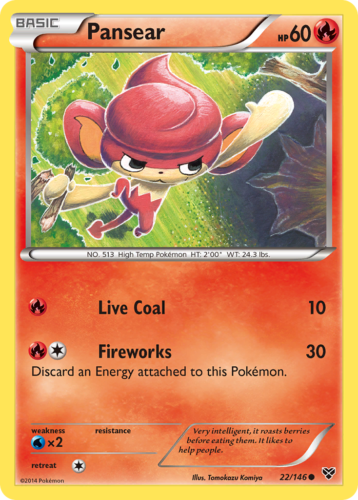 Pansear (22/146) [XY: Base Set] | Fandemonia Ltd