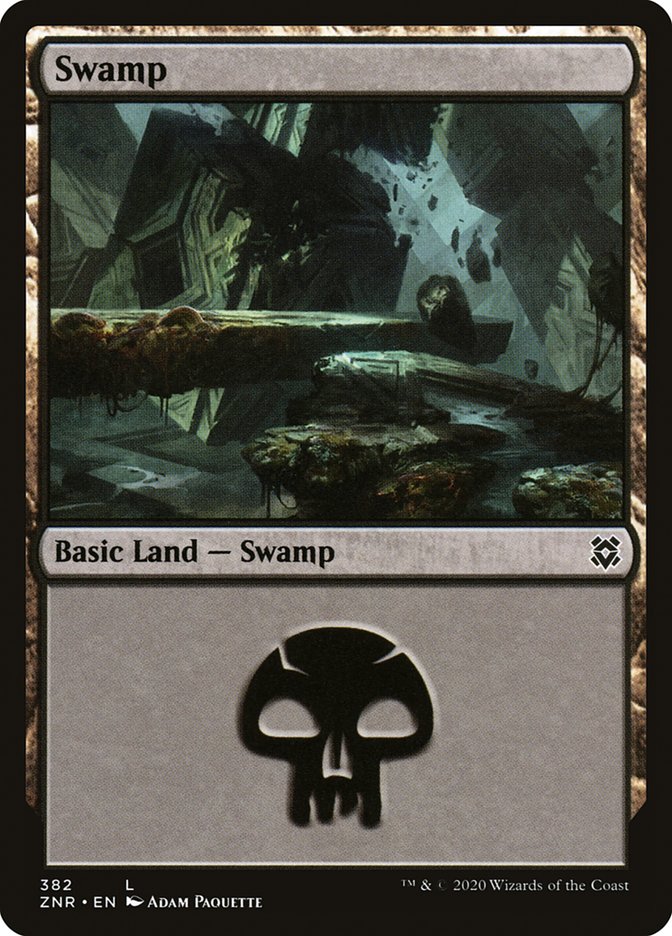 Swamp (382) [Zendikar Rising] | Fandemonia Ltd