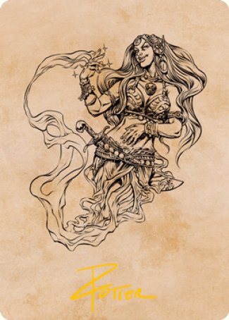 Djinni Windseer (Showcase) Art Card (Gold-Stamped Signature) [Dungeons & Dragons: Adventures in the Forgotten Realms Art Series] | Fandemonia Ltd