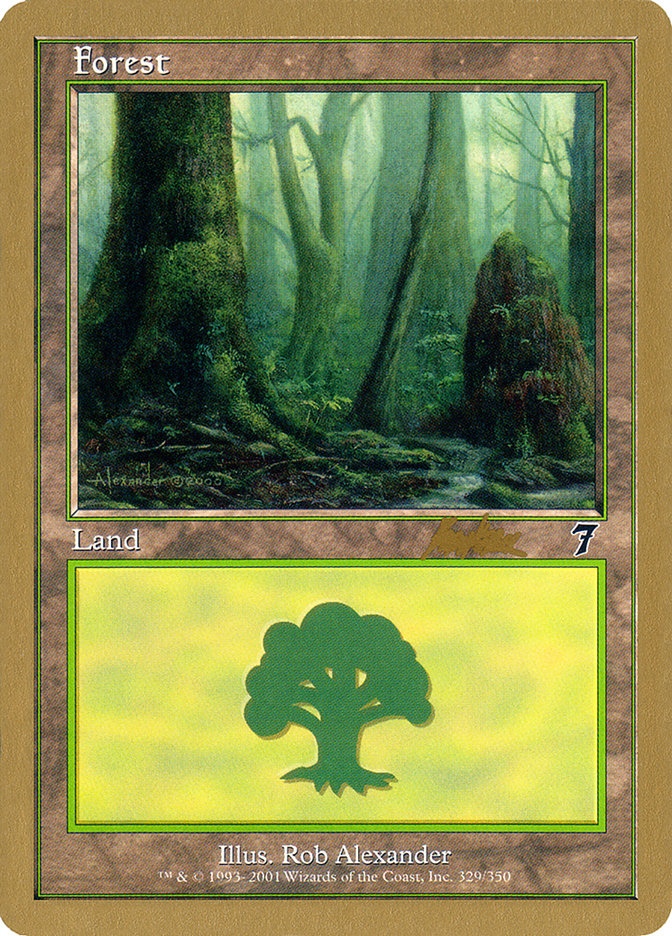 Forest (329) (Brian Kibler) [World Championship Decks 2002] | Fandemonia Ltd