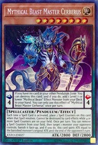 Mythical Beast Master Cerberus [EXFO-EN027] Secret Rare | Fandemonia Ltd