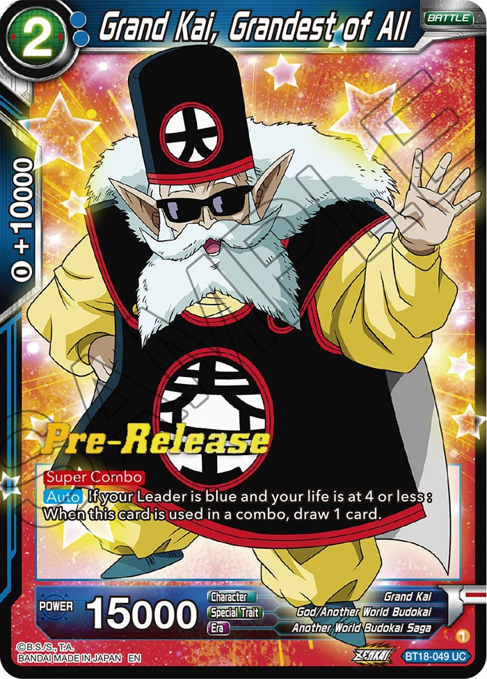 Grand Kai, Grandest of All (BT18-049) [Dawn of the Z-Legends Prerelease Promos] | Fandemonia Ltd