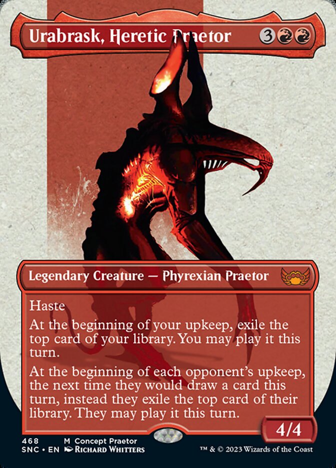 Urabrask, Heretic Praetor (Borderless Concept Praetors) [Phyrexia: All Will Be One] | Fandemonia Ltd