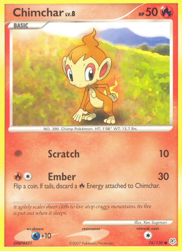 Chimchar (76/130) [Diamond & Pearl: Base Set] | Fandemonia Ltd