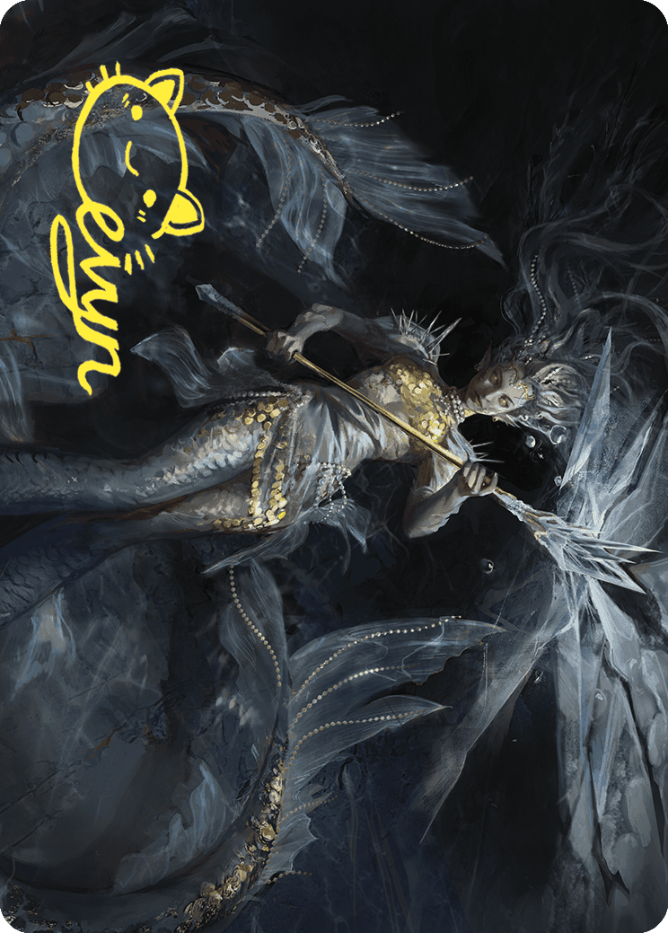 Sharae of Numbing Depths Art Card (Gold-Stamped Signature) [Wilds of Eldraine Art Series] | Fandemonia Ltd