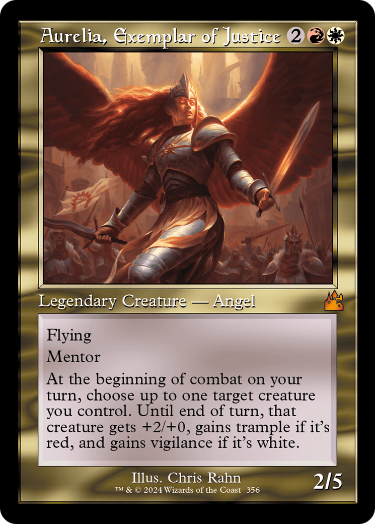 Aurelia, Exemplar of Justice (Retro) [Ravnica Remastered] | Fandemonia Ltd