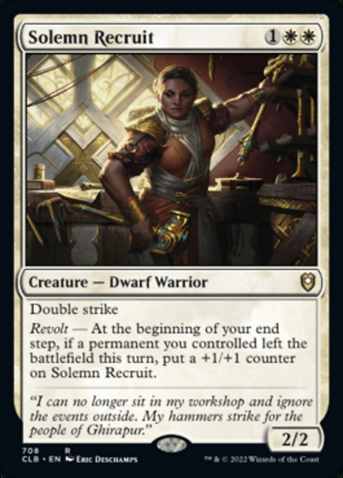 Solemn Recruit [Commander Legends: Battle for Baldur's Gate] | Fandemonia Ltd