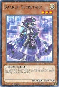 Backup Secretary (Starfoil) [SP18-EN002] Starfoil Rare | Fandemonia Ltd