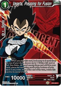 Vegeta, Prepping for Fusion [BT6-009] | Fandemonia Ltd