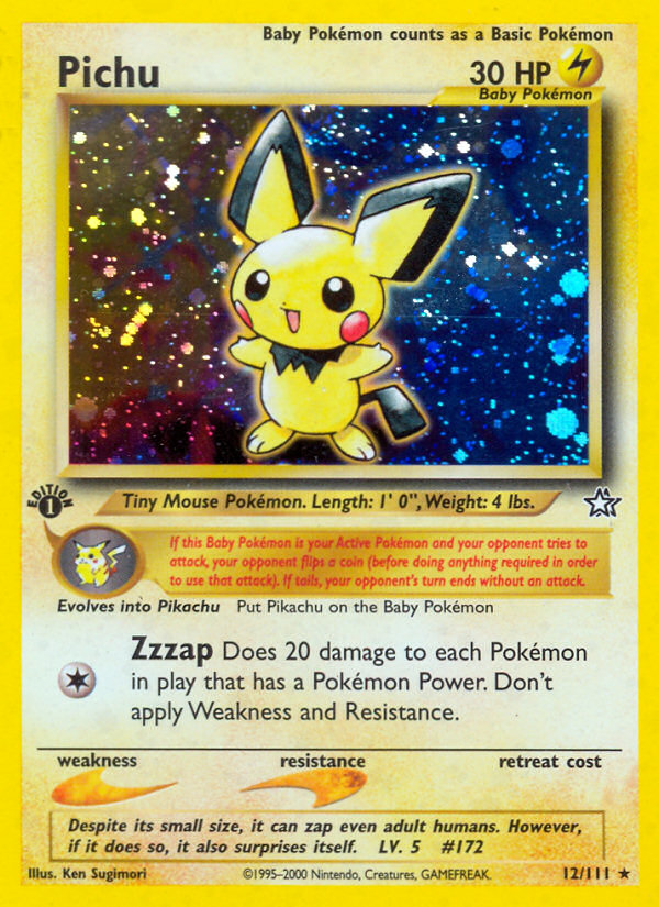 Pichu (12/111) [Neo Genesis 1st Edition] | Fandemonia Ltd