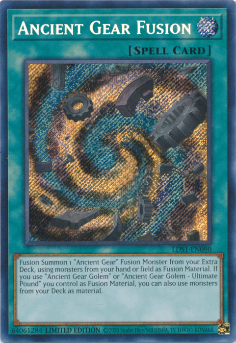 Ancient Gear Fusion [LDS1-EN090] Secret Rare | Fandemonia Ltd