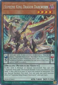 Supreme King Dragon Darkwurm [BLRR-EN063] Secret Rare | Fandemonia Ltd