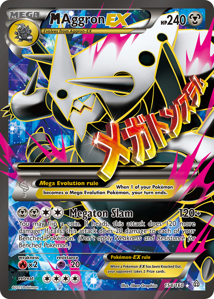 M Aggron EX (154/160) [XY: Primal Clash] | Fandemonia Ltd