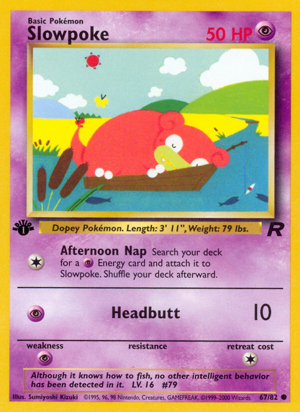 Slowpoke (67/82) [Team Rocket 1st Edition] | Fandemonia Ltd