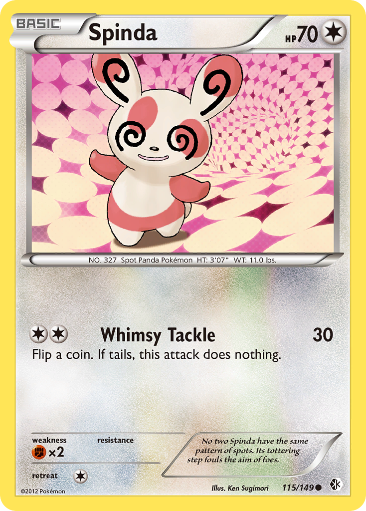 Spinda (115/149) [Black & White: Boundaries Crossed] | Fandemonia Ltd