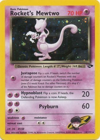 Rocket's Mewtwo (14/132) [Gym Challenge Unlimited] | Fandemonia Ltd