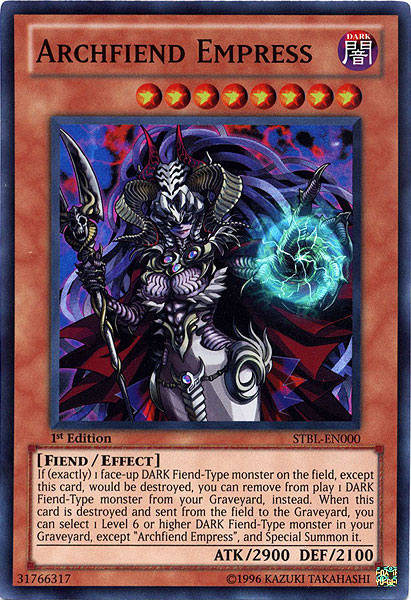 Archfiend Empress [STBL-EN000] Super Rare | Fandemonia Ltd