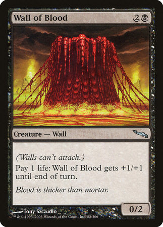 Wall of Blood [Mirrodin] | Fandemonia Ltd