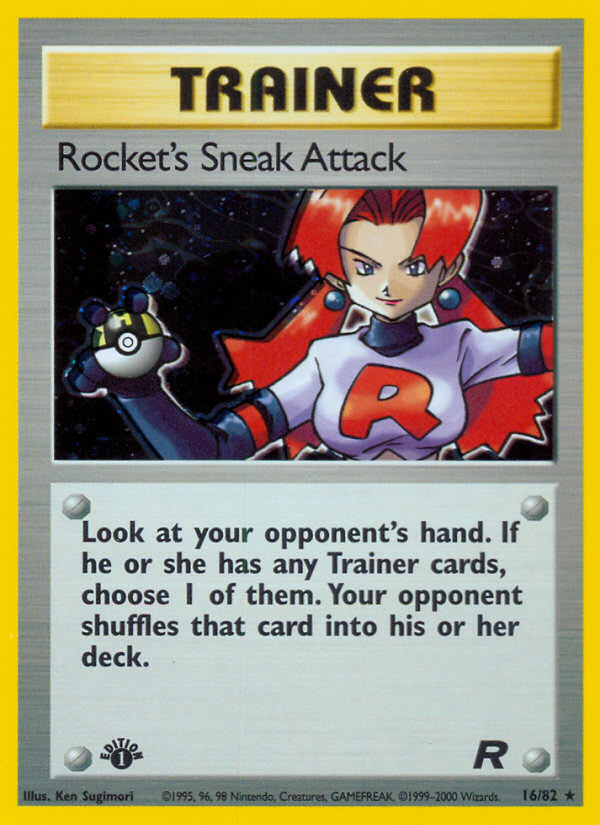 Rocket's Sneak Attack (16/82) [Team Rocket 1st Edition] | Fandemonia Ltd