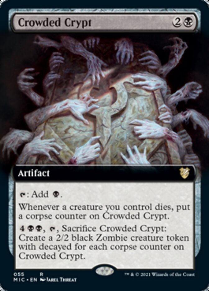 Crowded Crypt (Extended) [Innistrad: Midnight Hunt Commander] | Fandemonia Ltd