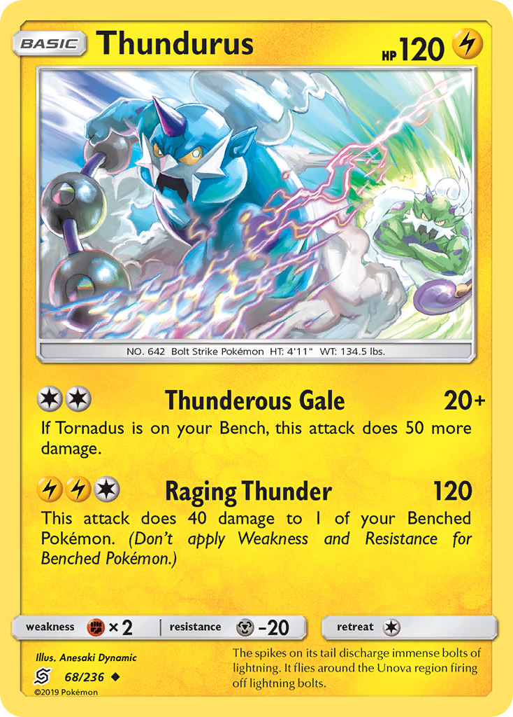 Thundurus (68/236) [Sun & Moon: Unified Minds] | Fandemonia Ltd