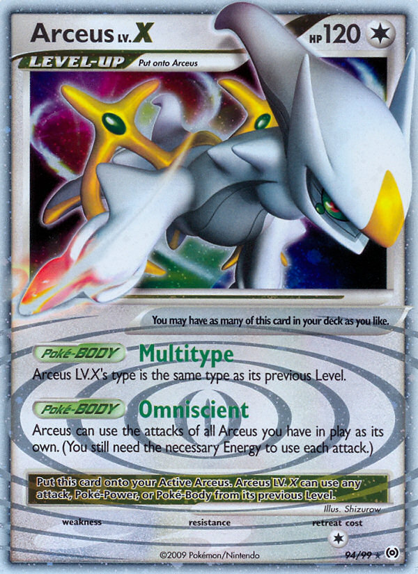 Arceus LV.X (94/99) [Platinum: Arceus] | Fandemonia Ltd