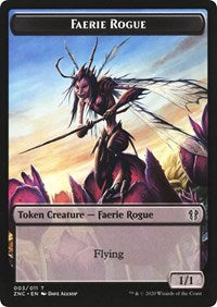 Faerie Rogue // Thopter Double-sided Token [Commander: Zendikar Rising Tokens] | Fandemonia Ltd