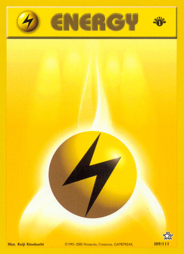 Lightning Energy (109/111) [Neo Genesis 1st Edition] | Fandemonia Ltd