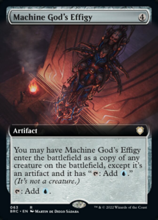 Machine God's Effigy (Extended Art) [The Brothers' War Commander] | Fandemonia Ltd