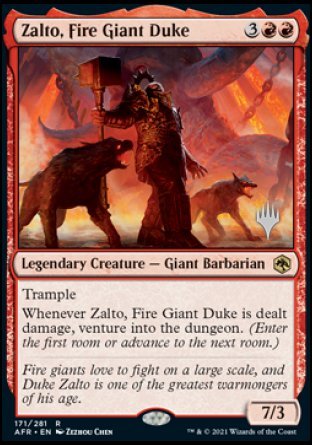 Zalto, Fire Giant Duke (Promo Pack) [Dungeons & Dragons: Adventures in the Forgotten Realms Promos] | Fandemonia Ltd