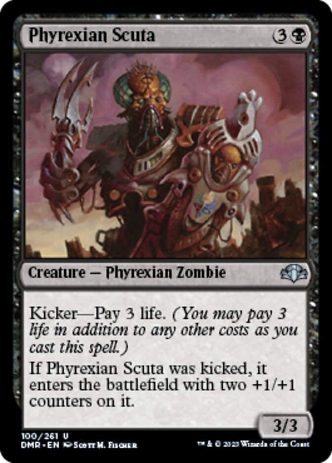 Phyrexian Scuta [Dominaria Remastered] | Fandemonia Ltd