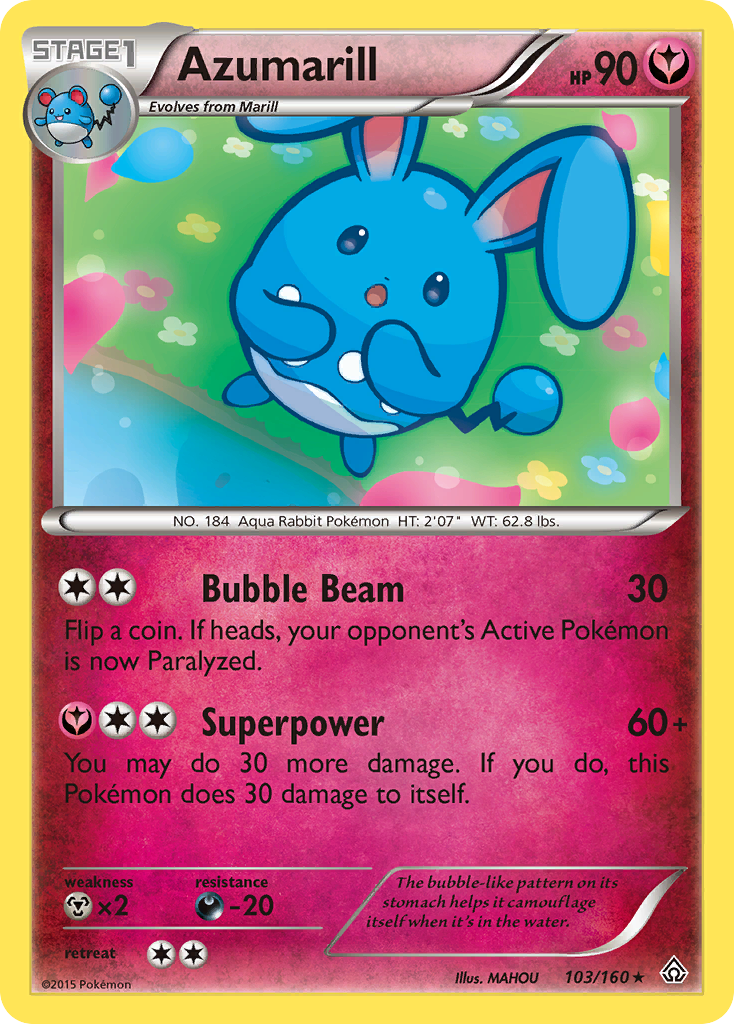 Azumarill (103/160) [XY: Primal Clash] | Fandemonia Ltd