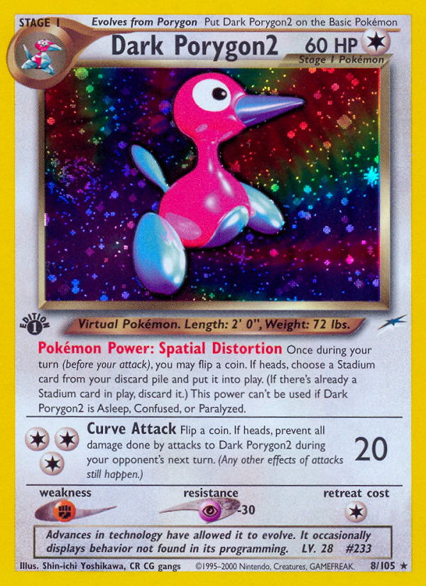 Dark Porygon2 (8/105) [Neo Destiny 1st Edition] | Fandemonia Ltd