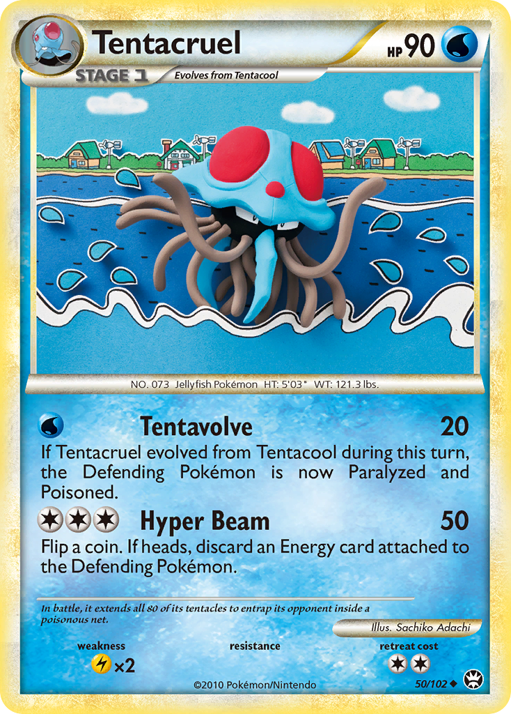 Tentacruel (50/102) [HeartGold & SoulSilver: Triumphant] | Fandemonia Ltd