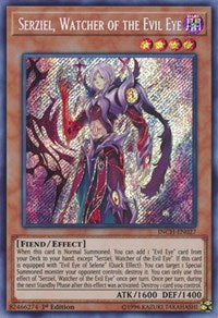 Serziel, Watcher of the Evil Eye [INCH-EN027] Secret Rare | Fandemonia Ltd