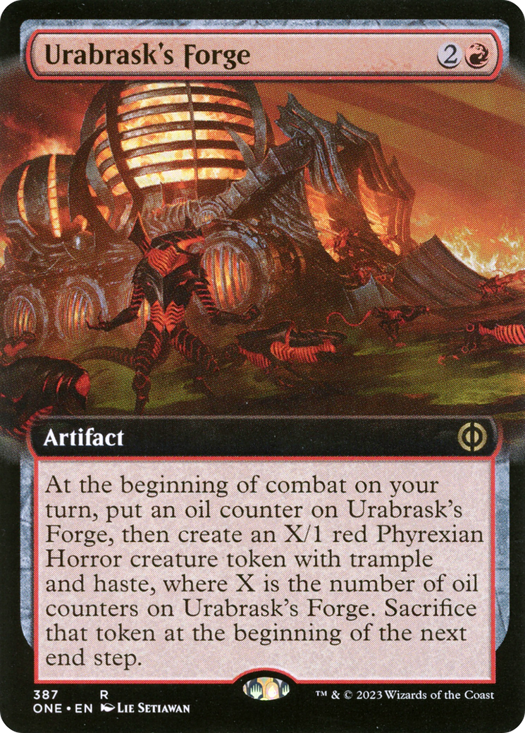 Urabrask's Forge (Extended Art) [Phyrexia: All Will Be One] | Fandemonia Ltd