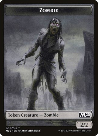 Zombie Token [Core Set 2020 Tokens] | Fandemonia Ltd