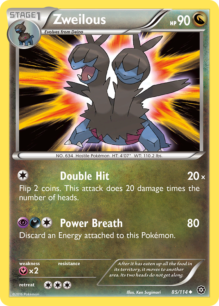 Zweilous (85/114) [XY: Steam Siege] | Fandemonia Ltd