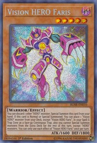 Vision HERO Faris [BLHR-EN010] Secret Rare | Fandemonia Ltd