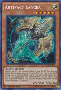 Artifact Lancea [BLHR-EN079] Secret Rare | Fandemonia Ltd