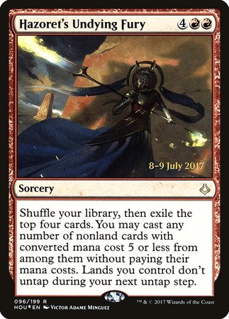 Hazoret's Undying Fury [Hour of Devastation Promos] | Fandemonia Ltd